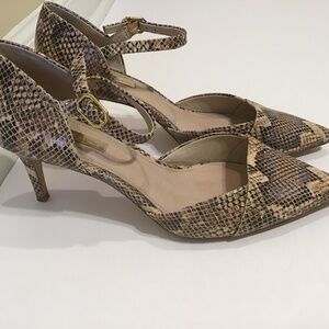Louise Et Cie Jayvan Leather Snakeskin Pumps Size 8.5
